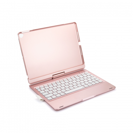 Husa carcasa roz-aurie cu tastatura Bluetooth Wireless pentru iPad Air, iPad Air 2, iPad Pro 9.7, iPad 9.7 2017, 2018 [3]