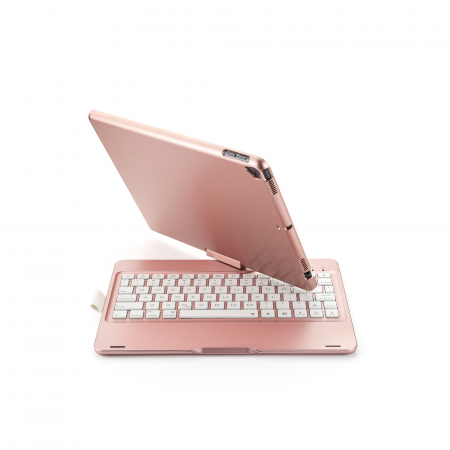 Husa carcasa roz-aurie cu tastatura Bluetooth Wireless pentru iPad Air, iPad Air 2, iPad Pro 9.7, iPad 9.7 2017, 2018 [4]