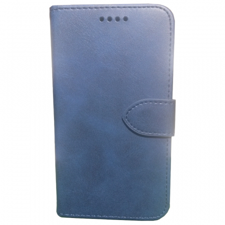 Accesorii telefoane mobile - Husa Flip Wallet HOPE R, albastru inchis, piele ecologica, la alegere, pentru IPHONE 6, IPHONE 7/8, IPHONE X, SAMSUNG A6 2018, SAMSUNG S9, SAMSUNG S8, SAMSUNG J5 2017