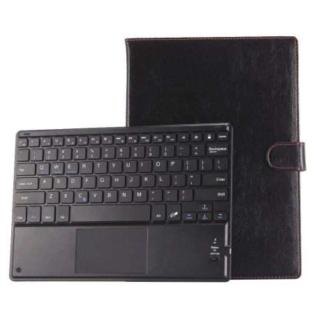 Husa universala cu tastatura detasabila bluetooth si touchpad pentru tablete 7 - 8 inch Android, Windows, negru [1]