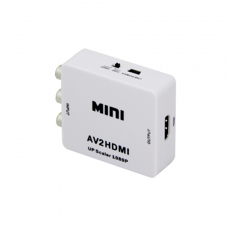 Mini convertor AV(RCA) la HDMI, 1080p, video si audio stereo, HOPE R [1]