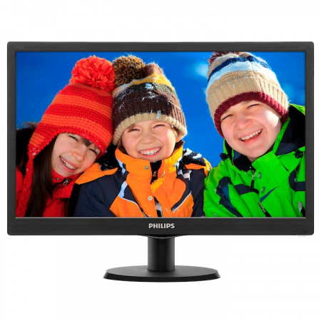 Monitoare LED - Monitor LED Philips 18.5", 1366x768, 5ms, VGA, Negru, 193V5LSB2/10