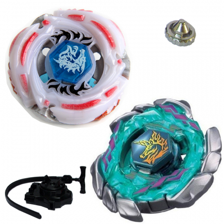 Pachet 2 titirezi 4D: BB88 Meteo L-Drago LW105LF fara lansator + BB117 Blitz Unicorno cu lansator si varf metalic
