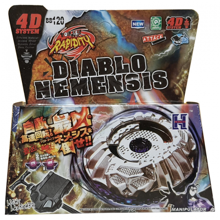 Pachet titirezi 4D BB106 Fang Leone fara lansator + BB120 Diablo Nemesis cu lansator [5]