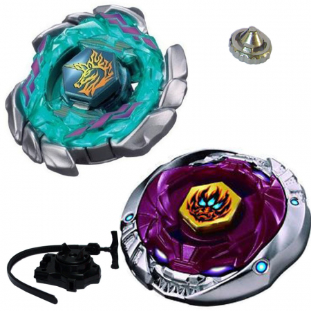 Pachet titirezi 4D BB117 Blitz Unicorno fara lansator + BB118 Phantom Orion B:D cu lansator si varf metalic