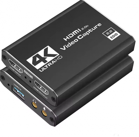 Placa pentru captura video HOPE R, intrare HDMI 4K@60Hz, iesiri HDMI si USB3.0, 1920P 60FPS, iesirea in bucla, inregistrare gaming, predare, conferinta [1]