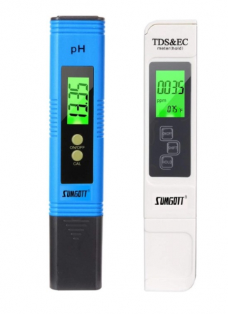 Set testere digitale 4 in 1, PH metru cu corectie automata si TDS & EC, pentru masurarea PH-ului si calitatii apei [4]