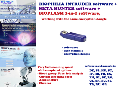 Aparate biorezonanta, electromasaj - Softuri si stick USB de encriptare pentru soft Biophilia Intruder NLS, pentru soft Meta Hunter NLS si pentru soft Bioplasm 2 in 1 NLS