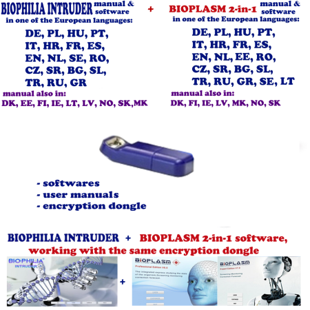 Aparate biorezonanta, electromasaj - Softuri si stick USB de encriptare pentru soft Biophilia Intruder NLS si pentru soft Bioplasm 2 in 1 NLS