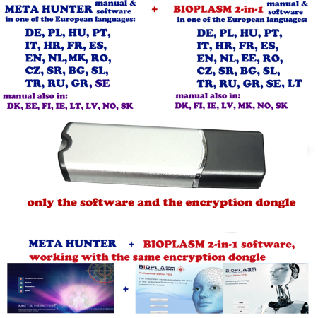 Aparate biorezonanta, electromasaj - Softuri si stick USB de encriptare pentru soft Meta Hunter 4025 NLS si pentru soft Bioplasm 2 in 1 NLS
