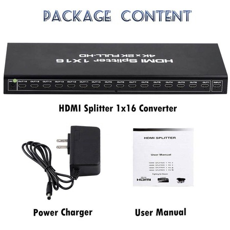 Splitter HDMI, 1x intrare, 16x iesiri rezolutie 4K x 2K, HOPE R [3]
