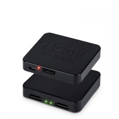 Hub-uri, Splittere, Switch-uri - Splitter HOPE R HDMI 4Kx2K@30Hz, 1 intrare 2 iesiri, alimentare USB, negru