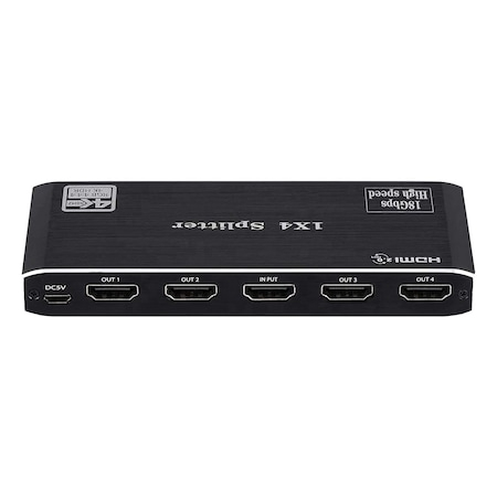 Hub-uri, Splittere, Switch-uri - Switch HDMI 2.0, 1 intrare si 4 iesiri, 4K@60Hz HDR, 3D cu HDCP 2.2, negru, HOPE R