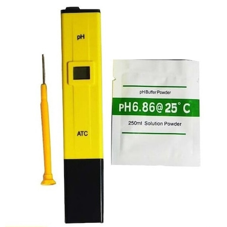 Tester PH metru digital cu ATC, praf de calibrare, cutie, LCD [0]