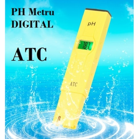 Tester PH metru digital cu ATC, praf de calibrare, cutie, LCD [1]
