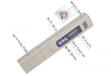 Tester TDS-3 pentru controlul puritatii si temperaturii apei, LCD [2]