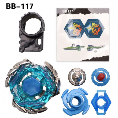 Titirez 4D Rapidity, metal si plastic, Blitz Unicorno BB117, Attack, cu lansator si varf metalic [3]