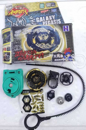 Titirez 4D Rapidity, metal si plastic, Galaxy Pegasis W103R2F, Attack, cu lansator si varf metalic [3]