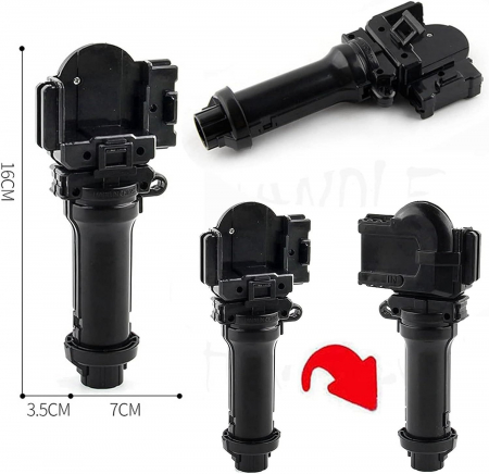 Maner ergonomic din plastic, pentru lansator titirezi 4D [1]