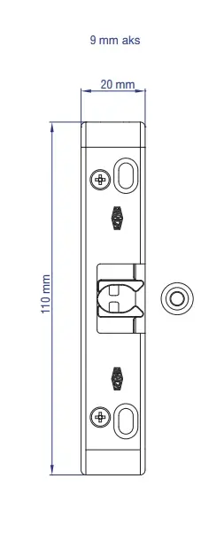 Clips Ușă Balcon Vorne Falt 9 mm - Fixare Eficientă și Durabilă [2]
