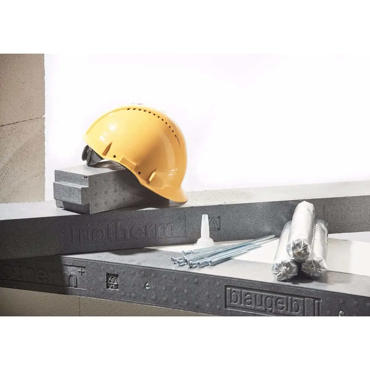 Profil precadru din polistiren de inalta densitate blaugelb Triotherm+ 85x100mm pentru montaj ferestre in termosistem [3]