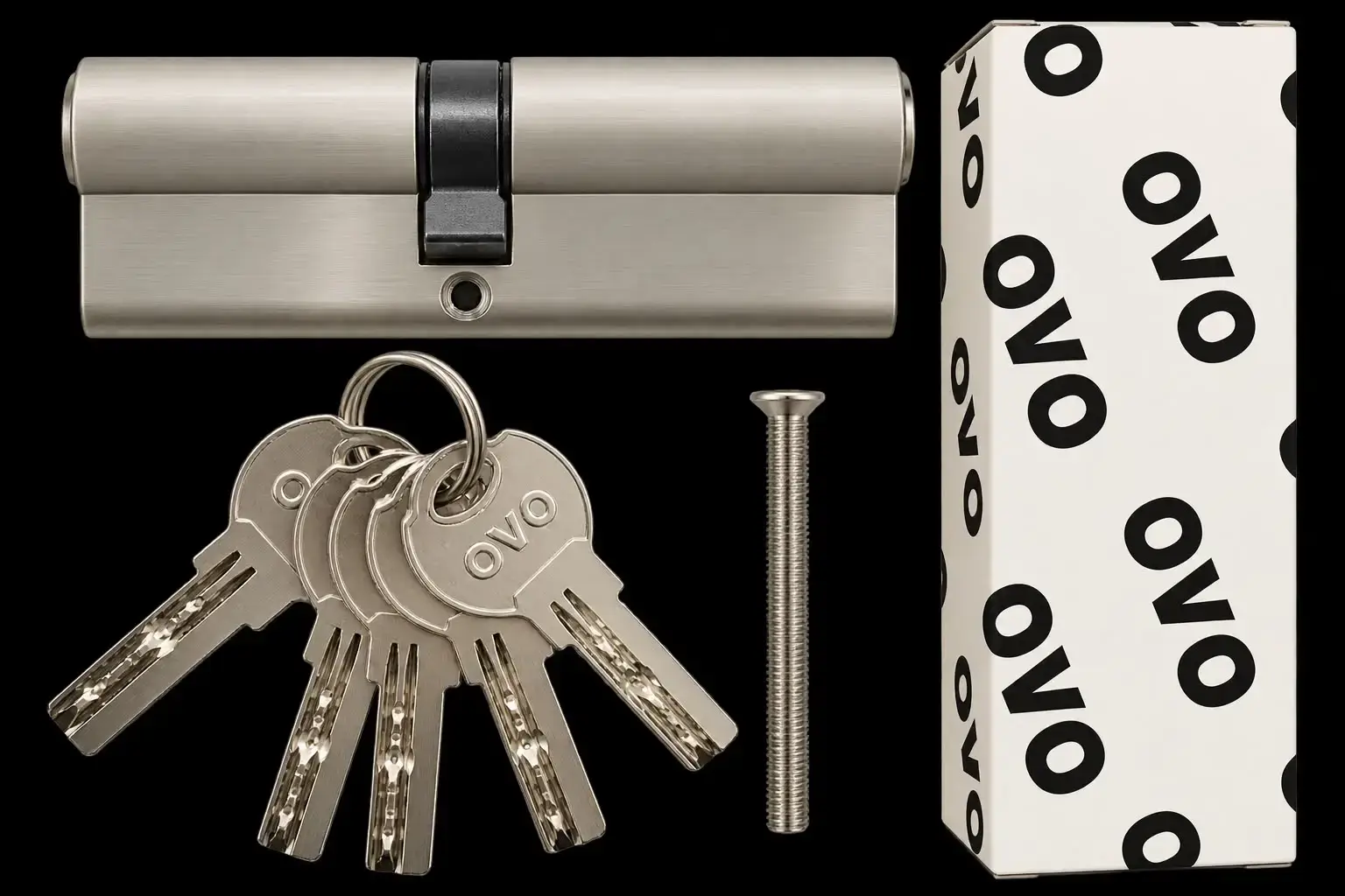 Accesorii - Butuc usa OVO 100mm inegal 45-55 cu 5 chei