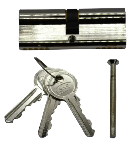 ACCESORII - Butuc Ușă PVC 80mm Premium, Inegal 40x40, 3 Chei și Șurub de Prindere