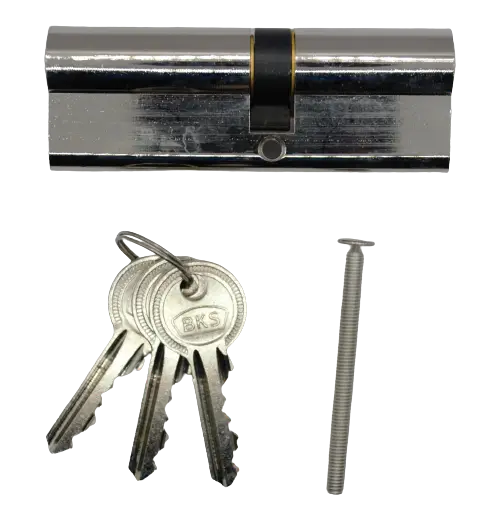 ACCESORII - Butuc Ușă PVC 90mm Premium, Inegal 40x50, 3 Chei și Șurub de Prindere