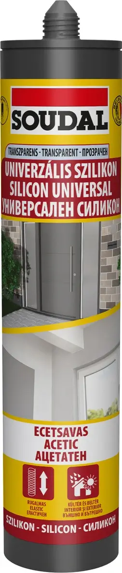 ETANSARE SI EFICIENTA ENERGETICA - Silicon Universal Transparent 280ml Soudal pentru Etanșare Ferestre și Uși PVC | HTTmag.ro