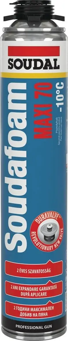 Etansanti si Izolanti - Soudal Soudafoam Maxi 70 Iarnă 870 ml spumă poliuretanică pistol -10°C