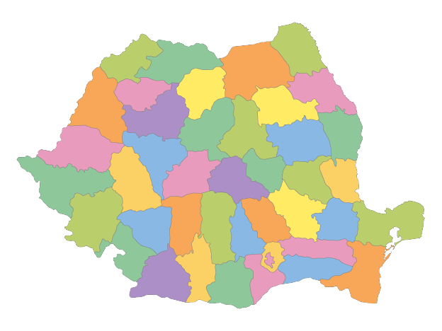 Harta României cu montatori