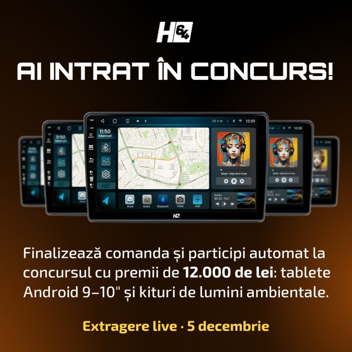 [BLACK FRIDAY Contest – HUB64 – 12.000 LEI PREMII] Concursul HUB64 din noiembrie: orice comandă din 29 oct – 30 nov 2026 participă automat la extragerea din 5 decembrie [4]