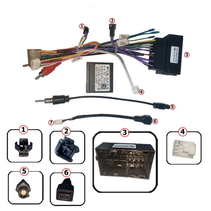 Cablaj Adaptor Jeep Cherokee (2015+) pentru Navigații multimedia Android | HUB64.ro [3]