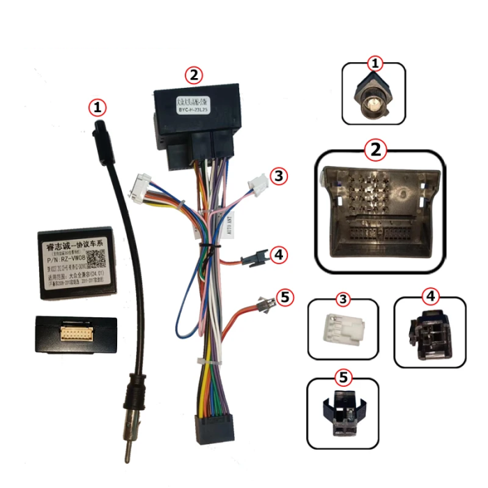 Cablaj Adaptor Volkswagen Touran (2006-2008) pentru Navigații multimedia Android | HUB64.ro [2]