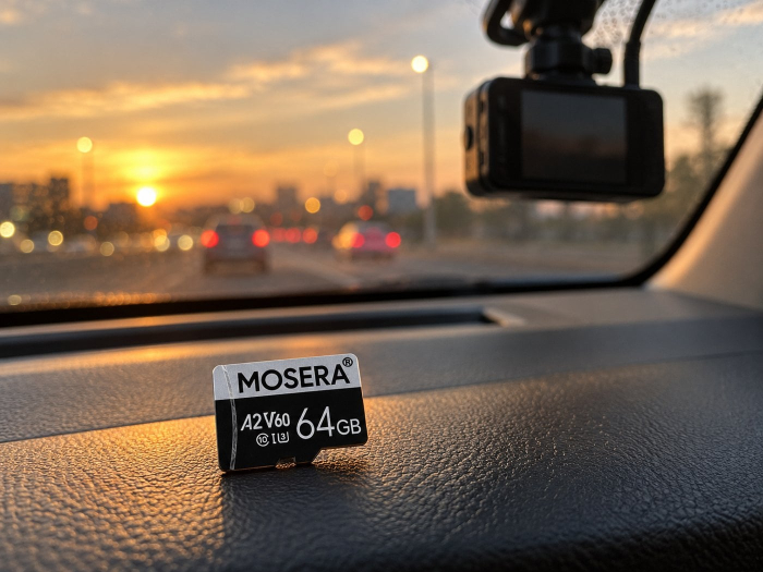 Card memorie MOSERA 64GB U3 cu adaptor pentru camere DVR [2]