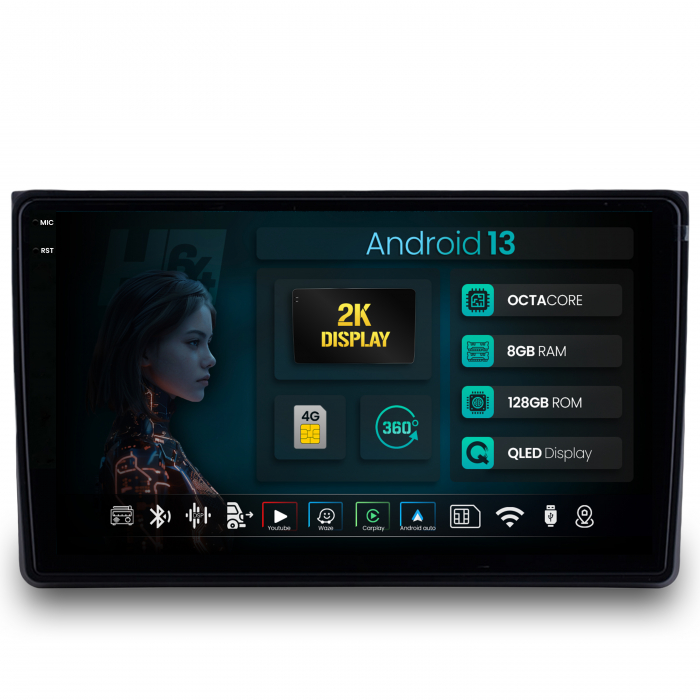 Navigatie Android 13 A4(B6/B7) / Seat Exeo 8GB | Hub64.ro [1]