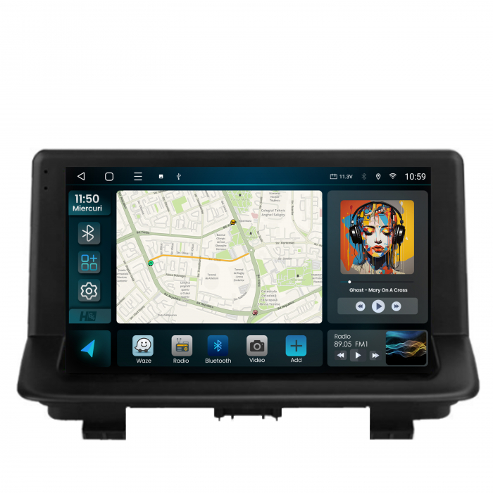 Navigatie 2K Android 13 Audi Q3 QLED 1280x720 | Hub64.ro [2]