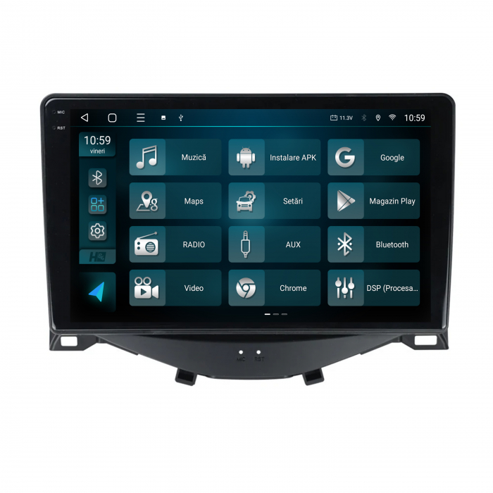 Navigatie 2K QLED Android Citroen C1 / Peugeot 108 / Toyota AYGO (2014-2022) 4GB | Hub64.ro [3]