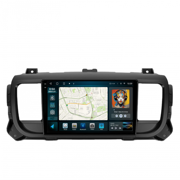 Navigatie 2K QLED Android Citroen Jumpy / Peugeot Expert (2017-2021) 4GB | Hub64.ro [2]