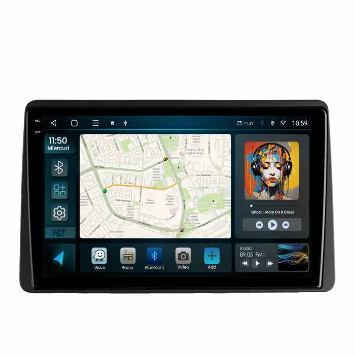 Navigatie 2K QLED Dacia Duster 2018+ 4GB | Hub64.ro [3]