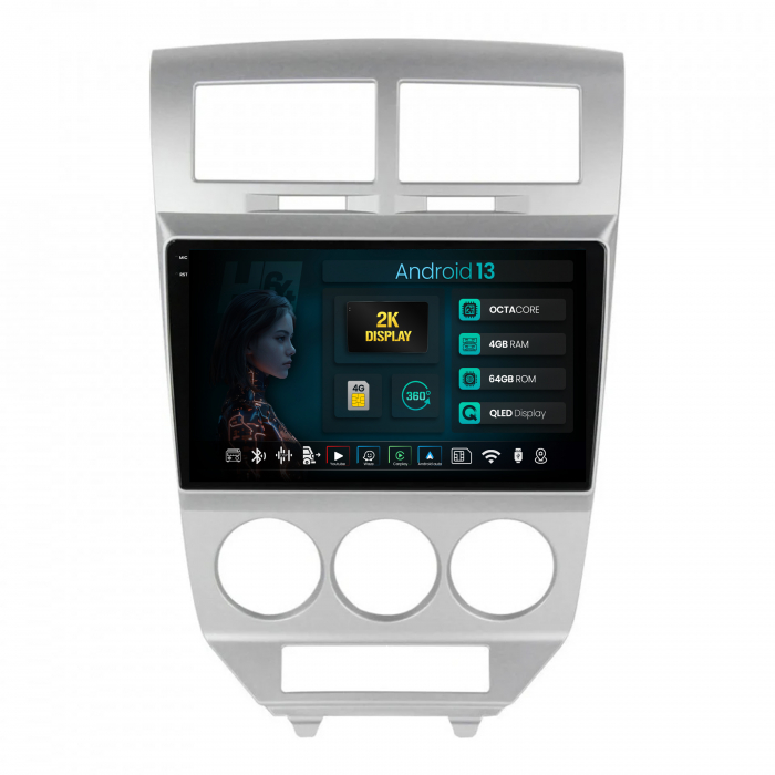 QLED Android Dodge Caliber 4+64GB | Hub64.ro [1]
