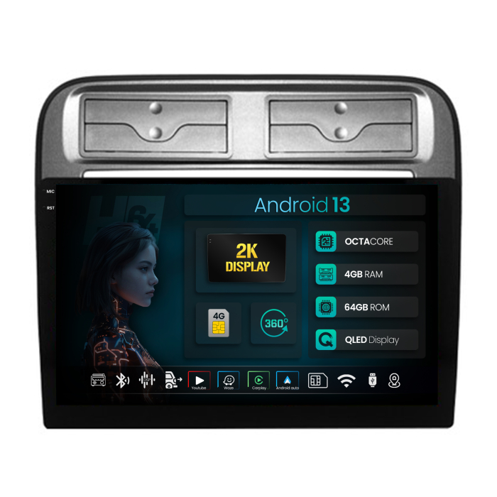 Navigatie 2K QLED Fiat Punto / Linea (2007-2014) 4GB | Hub64.ro [1]