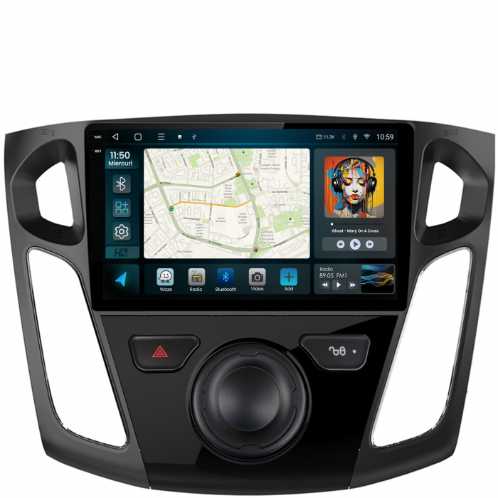 Navigatie 2K Android 13 Ford Focus 3 QLED | Hub64.ro [2]