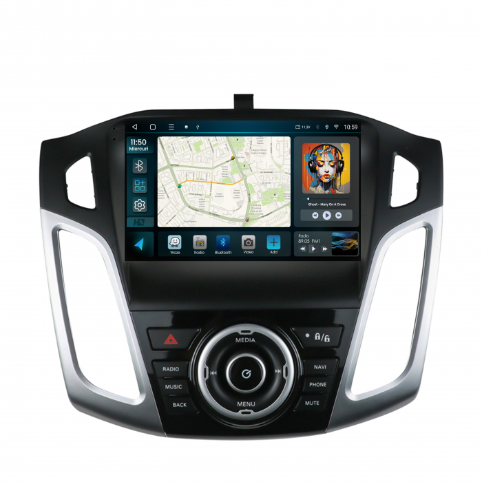 Navigatie 2K Android 13 Ford Focus 3 QLED | Hub64.ro [2]
