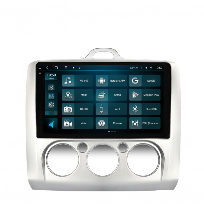 Navigatie 2K Android 13 Ford Focus 2 CM QLED | Hub64.ro [3]