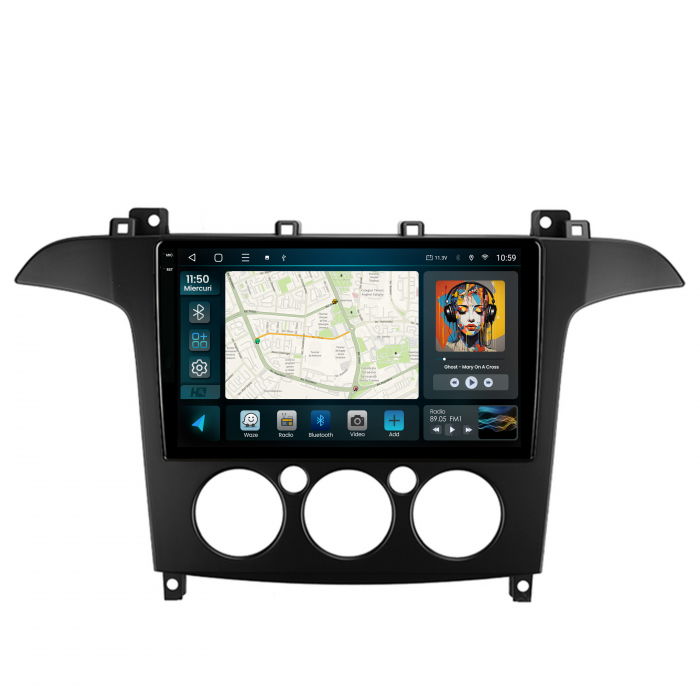 Navigatie 2K Android 13 Ford S-Max QLED | Hub64.ro [2]