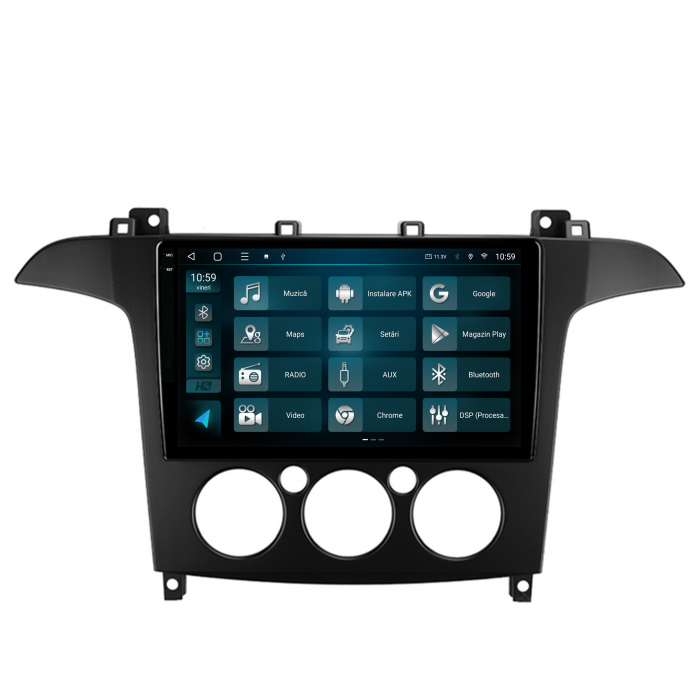 Navigatie 2K Android 13 Ford S-Max QLED | Hub64.ro [3]