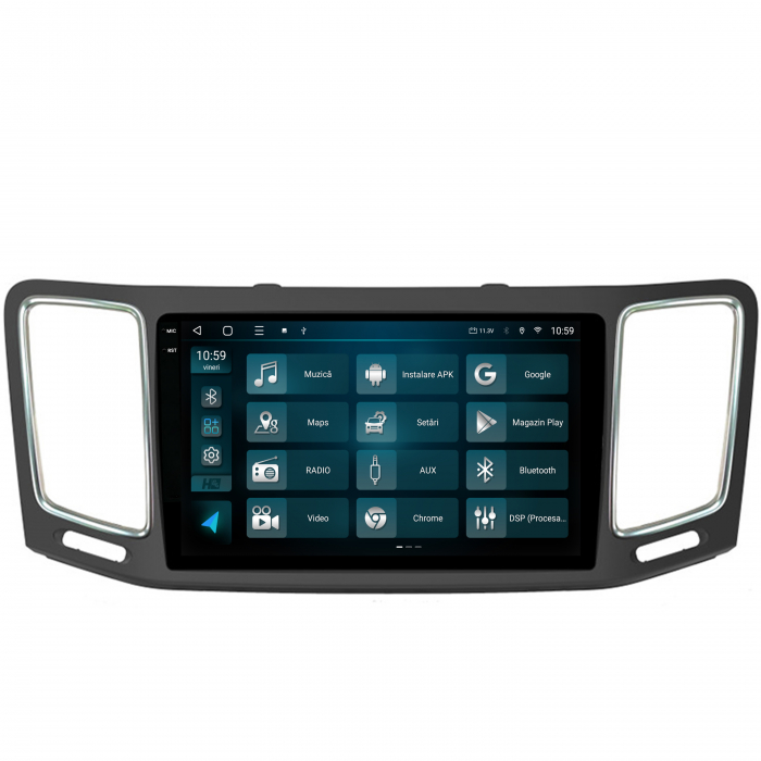 Navigatie 2K Android 13 Volkswagen Sharan / Seat Alhambra (2010-2018) QLED | Hub64.ro [3]