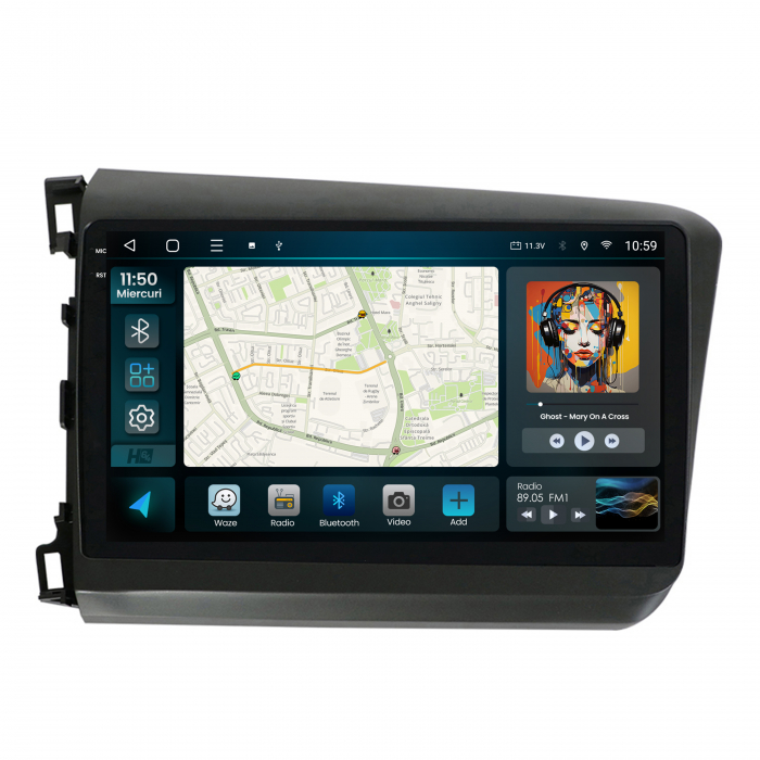 Navigatie Android 13 Honda Civic 8GB | Hub64.ro [2]