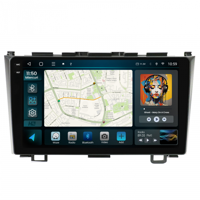 Navigatie 2K Android 13 Honda CRV QLED | Hub64.ro [2]